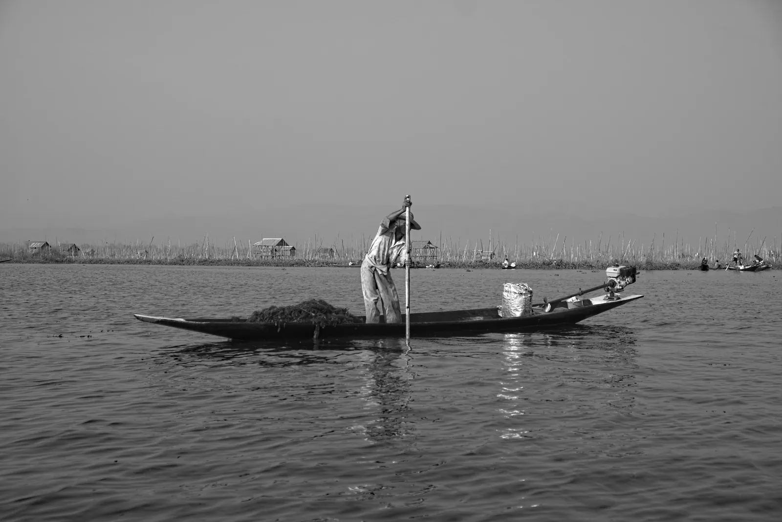 Myanmar, Schwarzweiß-Fotografie von Mietzner