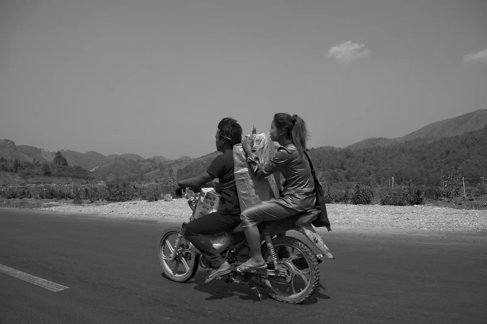 Myanmar, Schwarzweiß-Fotografie von Mietzner
