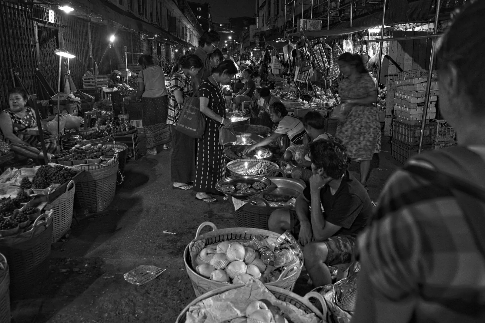Myanmar, Schwarzweiß-Fotografie von Mietzner